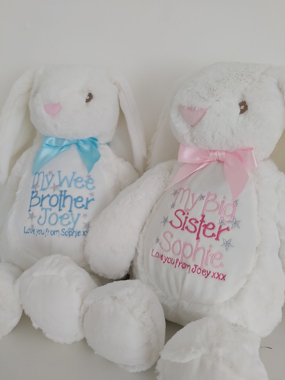 Thumbnail: EMBROIDERED CREAM BUNNY RABBIT