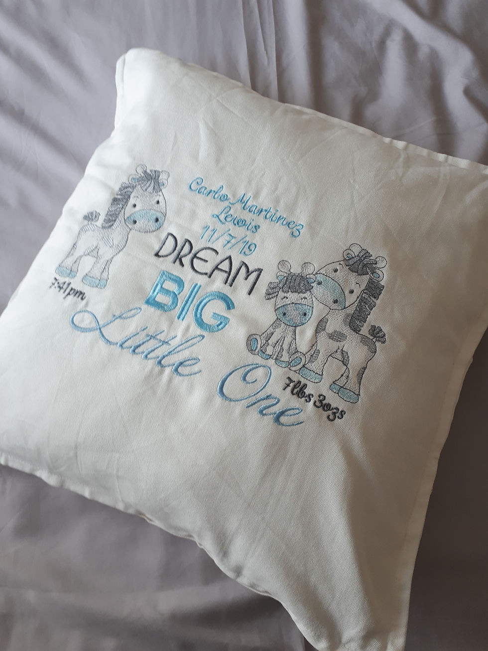 Thumbnail: DREAM BIG LITTLE ONE GIRAFFE CUSHION COVER