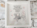 Thumbnail: BALLERINA BUNNY & BALLOONS BOX FRAME WITH BIRTH DETAILS