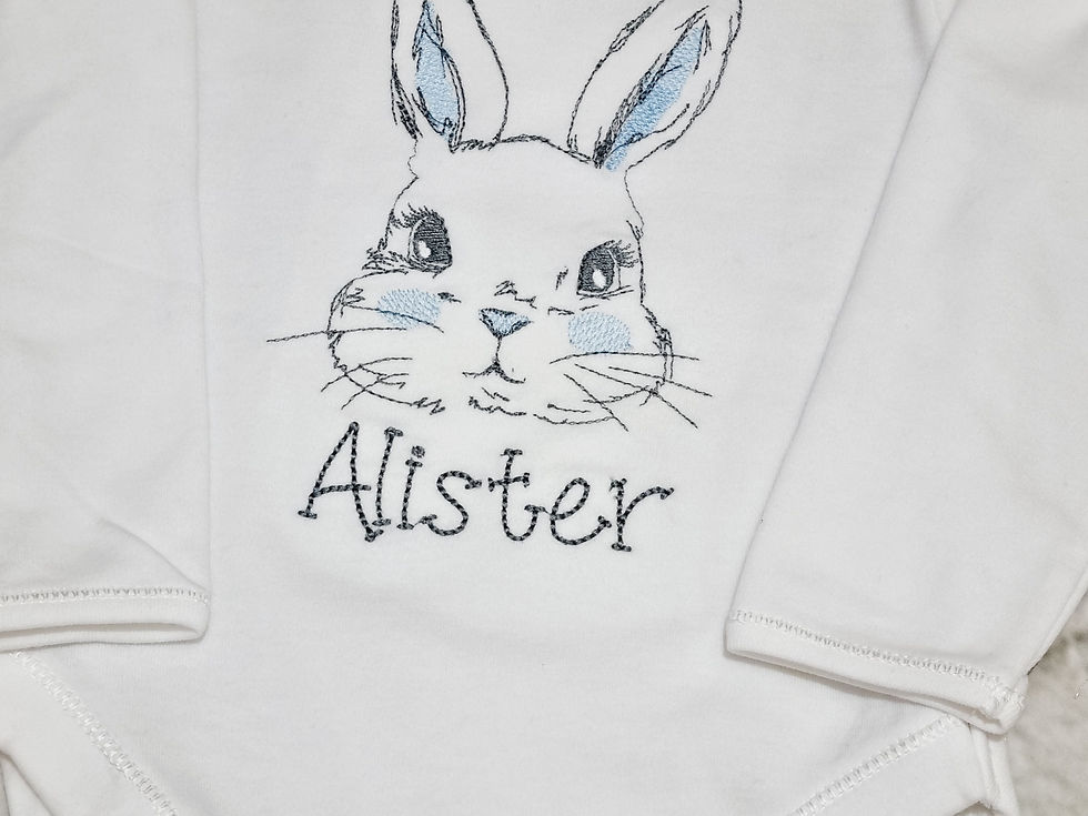 Thumbnail: BUNNY VEST SLEEPSUIT RABBIT EASTER