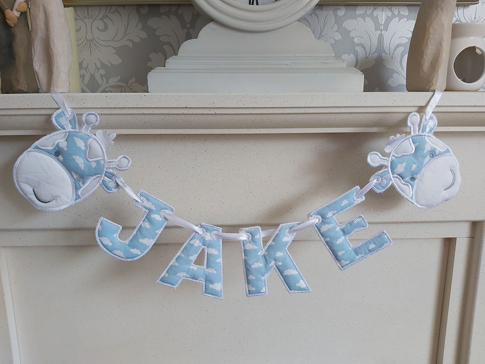 Thumbnail: GIRAFFE NAME BUNTING
