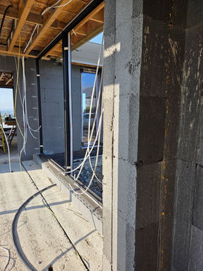 High-performance wall insulation installed during home renovation.