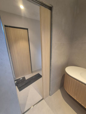 Luxury ensuite bathroom design with modern finishes and bespoke detailing