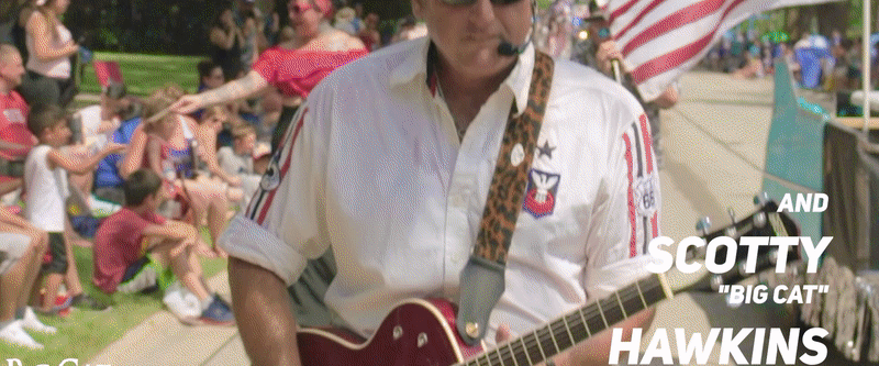 A commercial for "Big Cat Entertainment" a they perform at a resturaunt, parade, and more