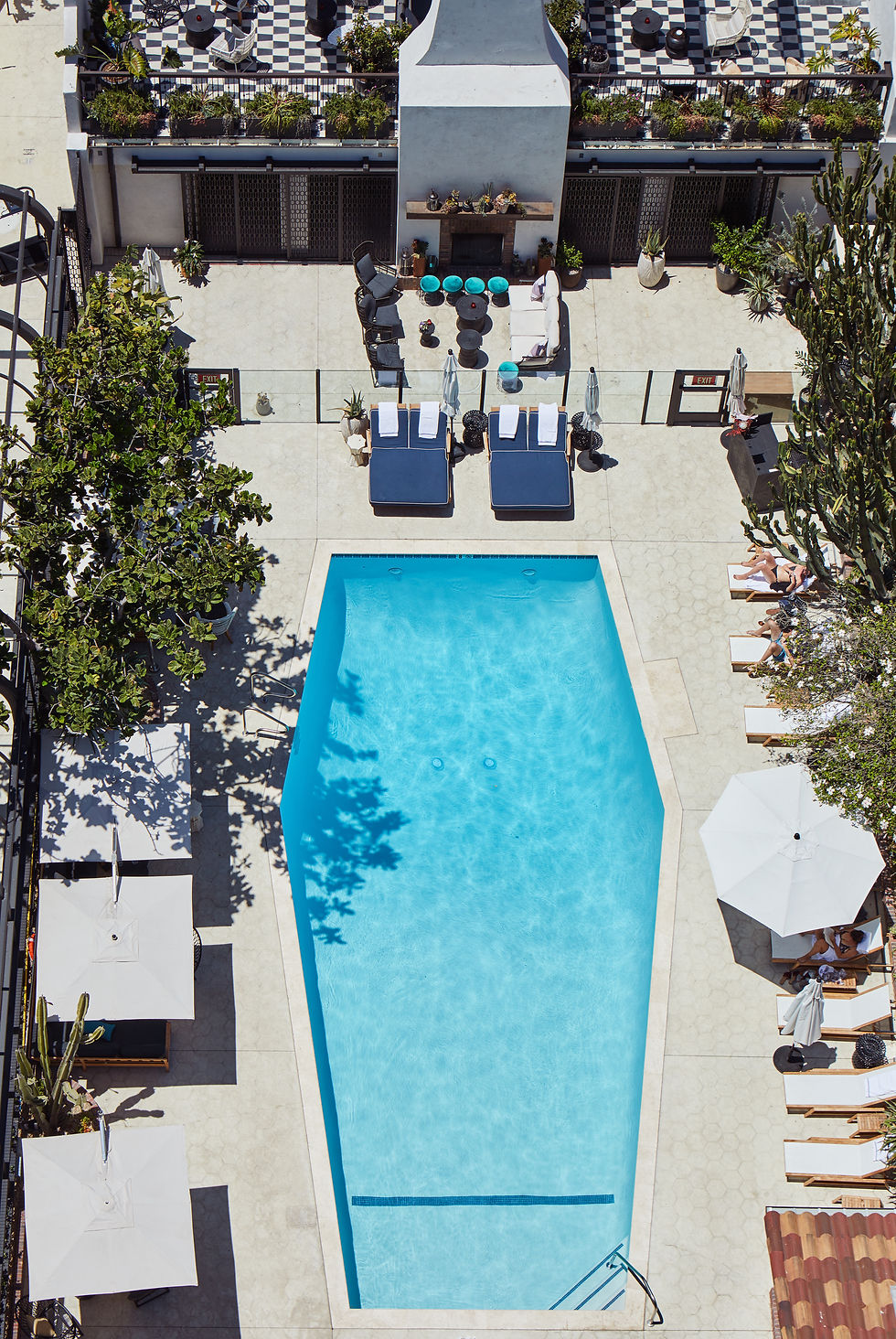 Hotel Figueroa Pool Area