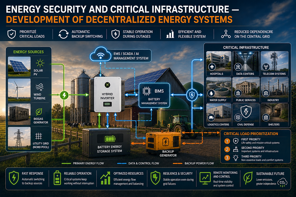 Energy Security and Critical Infrastructure — The Development of Decentralized Energy Systems