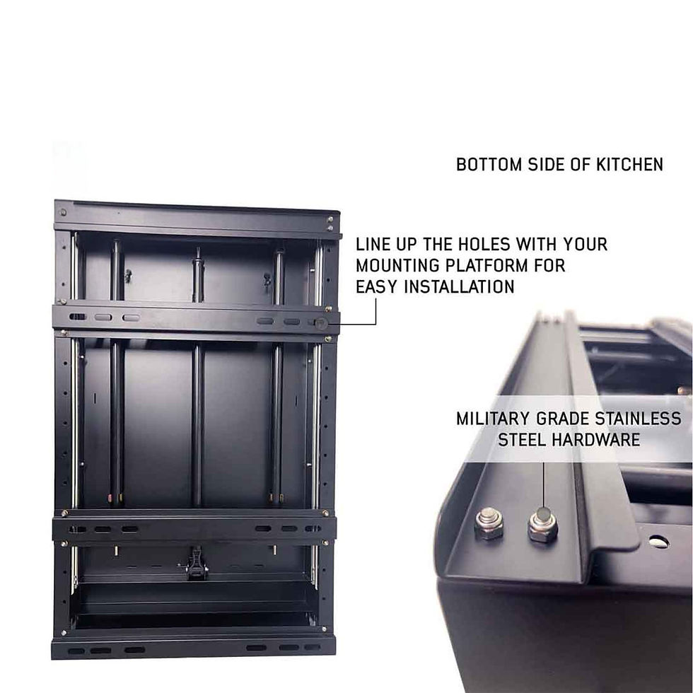 Thumbnail: Camp Cargo Box Kitchen With Slide Out Sink, Cooking Shelf and Work Station