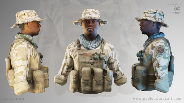 Navy Seal bust