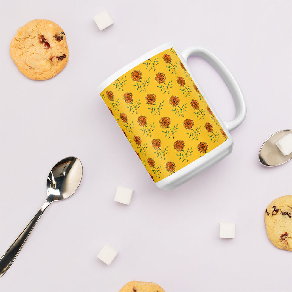 Thumbnail: Mindful Mugs (Ceramic) Marigold Mornings Golden