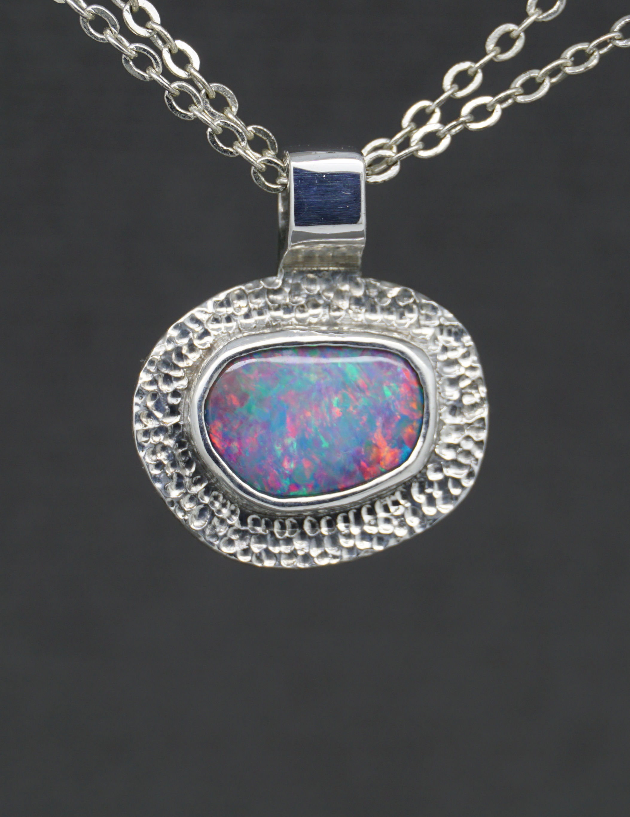 Doublet Sterling Silver Pendant 