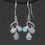 Thumbnail: Sterling Silver Opal Drop Earrings