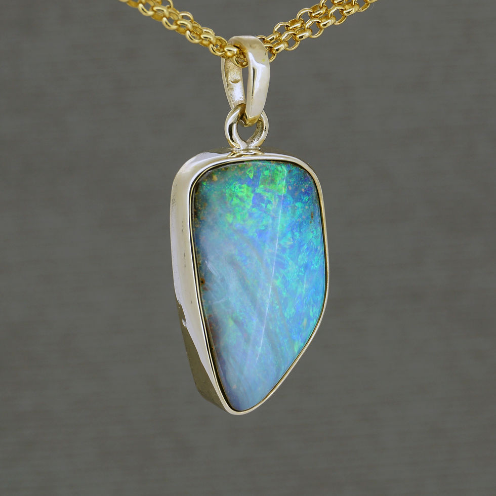 Thumbnail: Boulder Opal Gold Pendant