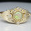 Thumbnail: Opal Gold Ring - Ring Size -  O UK or 7 1/4 US