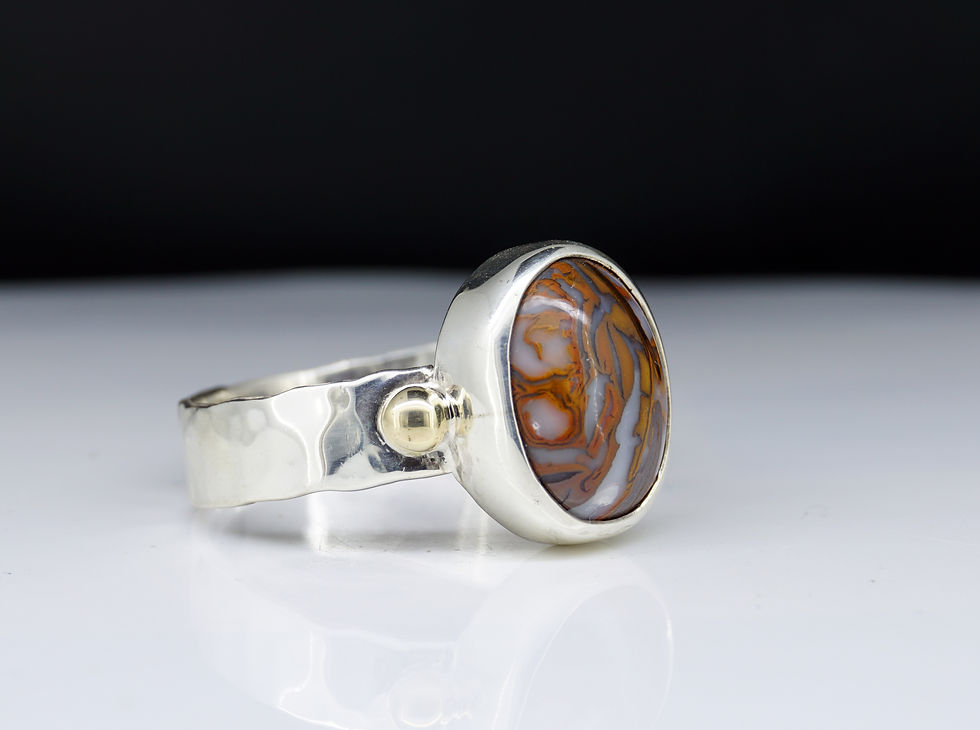 Thumbnail: Boulder Opal Silver Ring