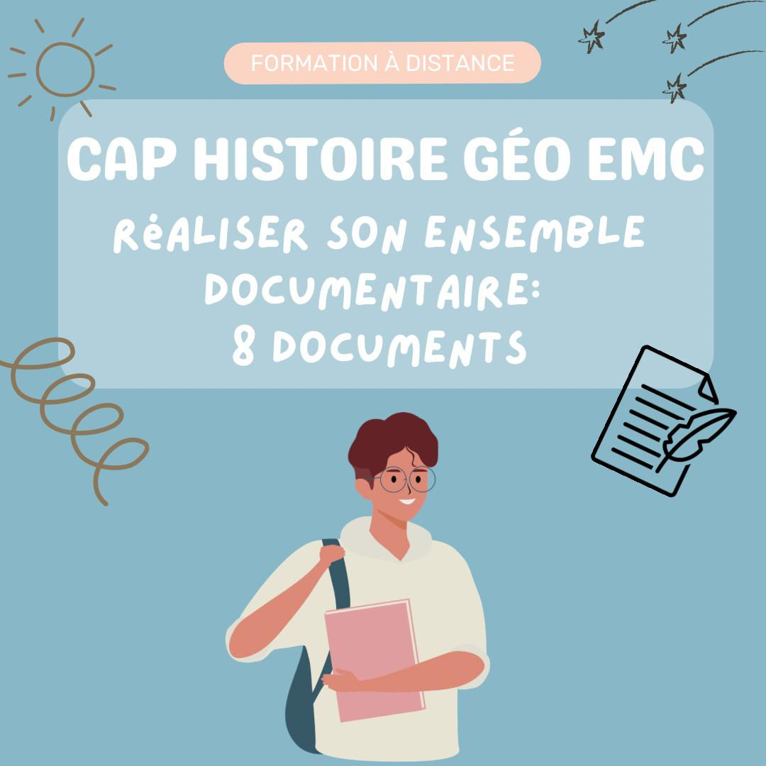 FORMATION CAP - Histoire Géo Emc - 8 DOCUMENTS