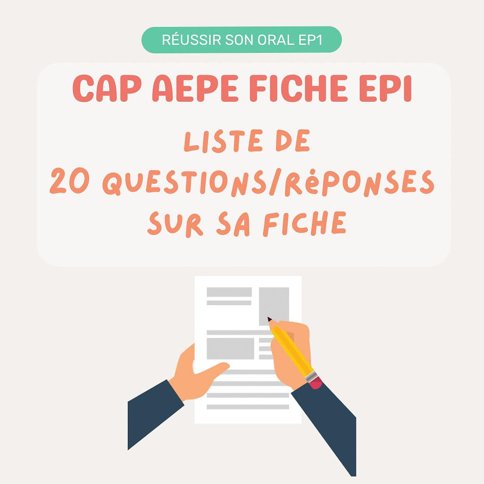 FORMATION CAP AEPE EP1 Le développement de l’enfant Biologie