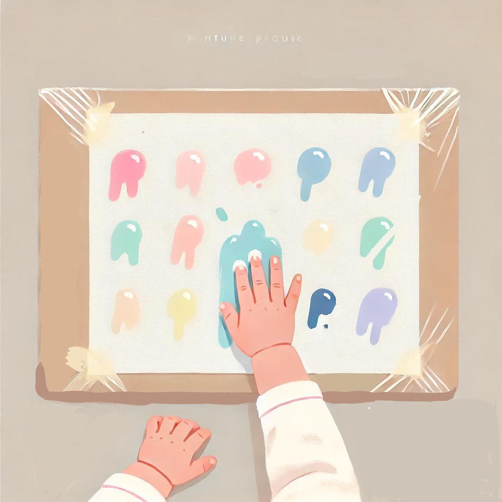 FICHE Peinture sèche /propre 2 enf 18/22 mois I Crèche I CAP AEPE EP1