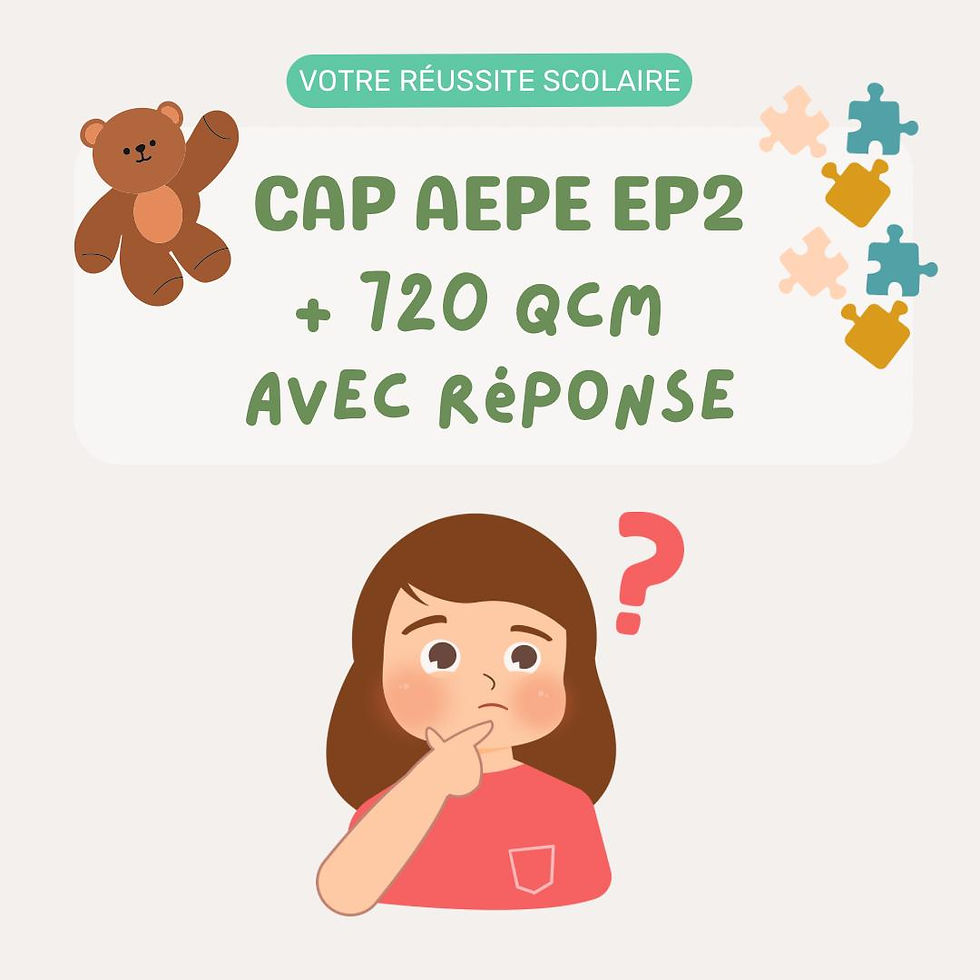 Quel type de soin puisje présenter dans ma fiche EP1 du CAP AEPE