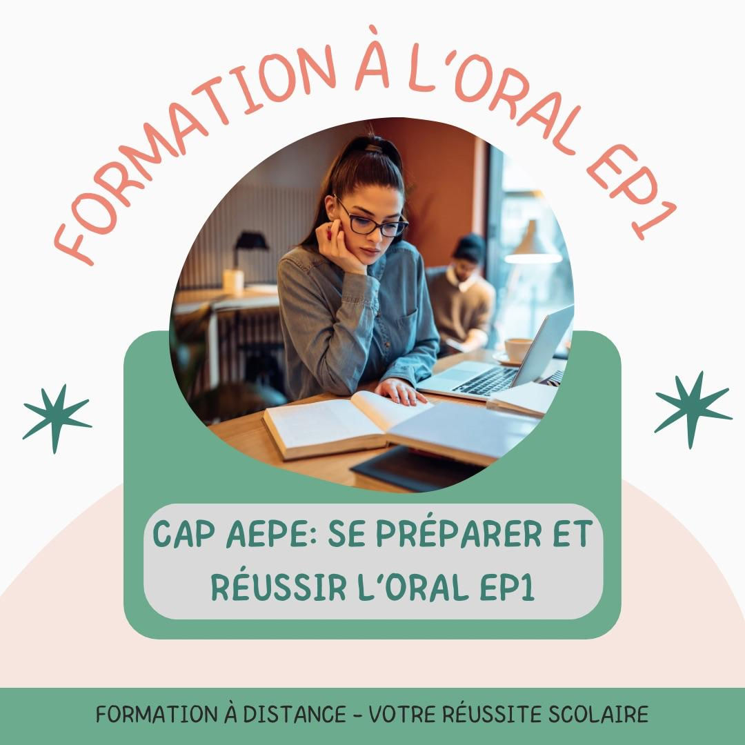 11/04 au 16/05/2026 FORMATION "Préparation à l'Oral EP1 du CAP AEPE"