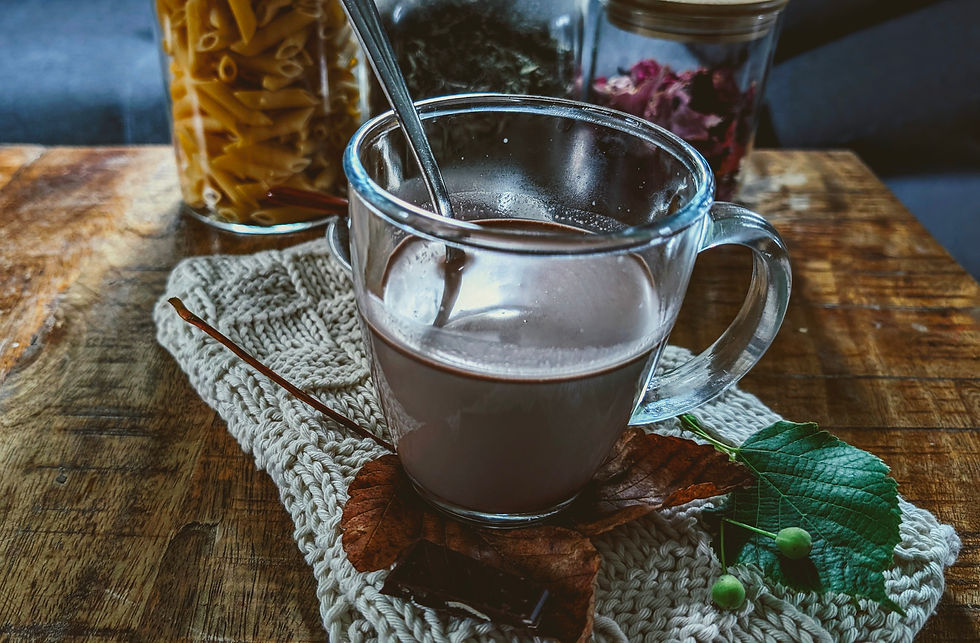 Der fertige (sogar die Farbe), Kakao
