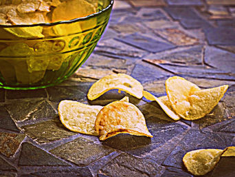 Selbst gemachte Kartoffelchips