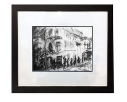 2017 French Quarter Scene framed