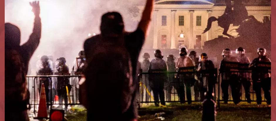 Protestas en la Casa Blanca por muerte de George Floyd
