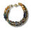 Thumbnail: B071. Dragon Vein Agate, Gold Hematite and Pyrite Double Bracelet