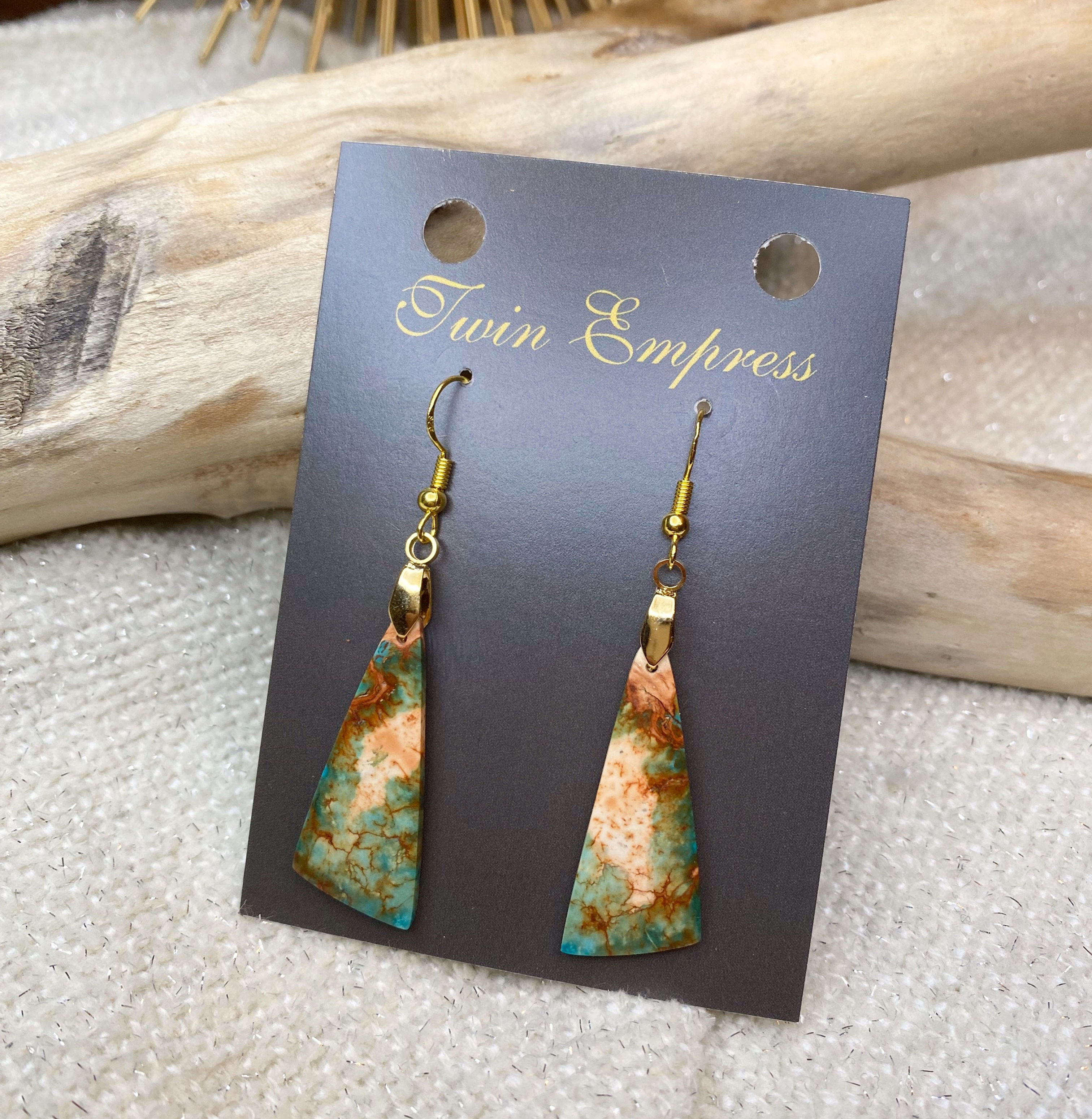 E259. Turquoise Earrings