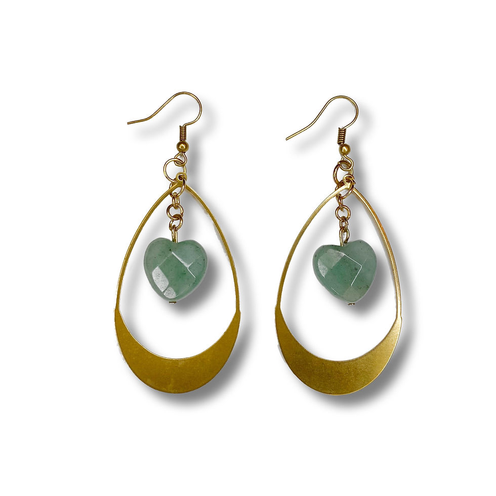 Thumbnail: E101. Green Aventurine Earrings