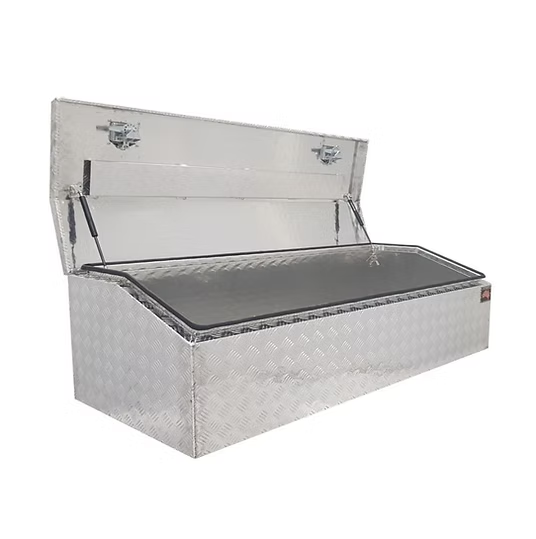 1700 x 600 x 500mm Aluminium Checker Top Chest Opening Ute Tool box 4 Your Truck Ute Trailer Toolbox & Canopy