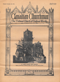 1941 - Canadian Churchman Article cover