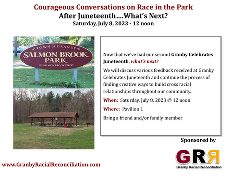 Courageous Conversations on Race in the park:  After Juneteenth...What's next?