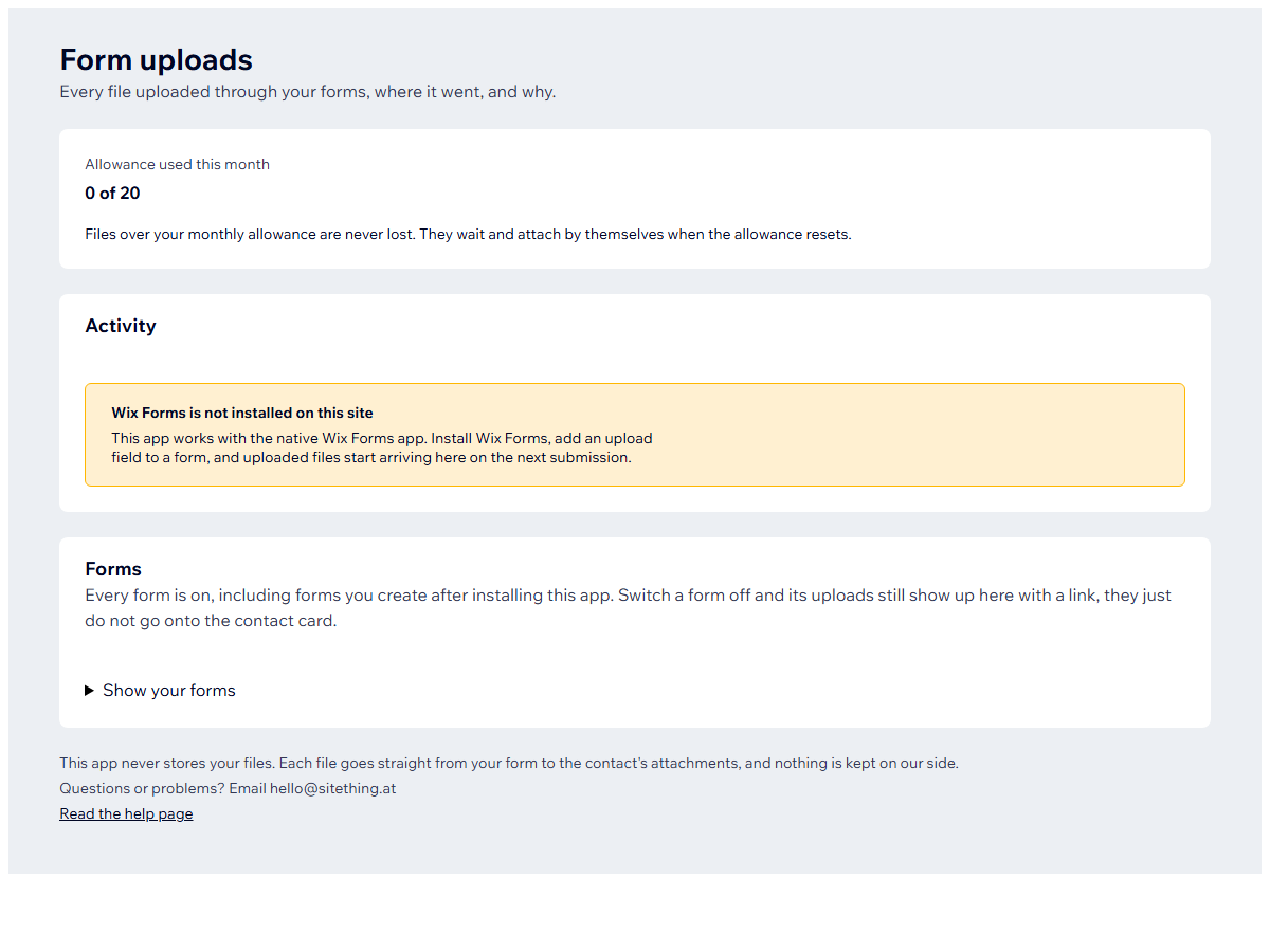 Form Uploads to Contacts screenshot 5