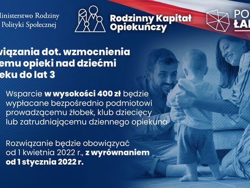 Rodzinny Kapitał Opiekuńczy 400+