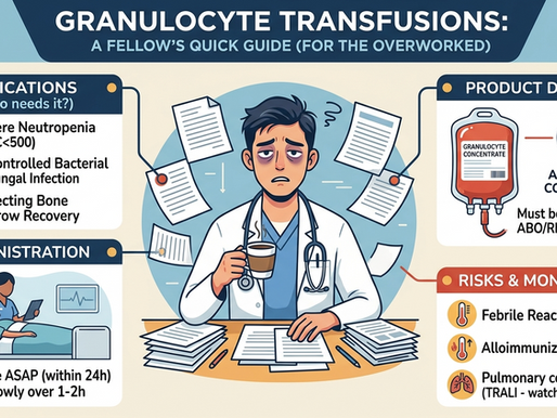 Granulocyte Transfusions for the Overworked Fellow