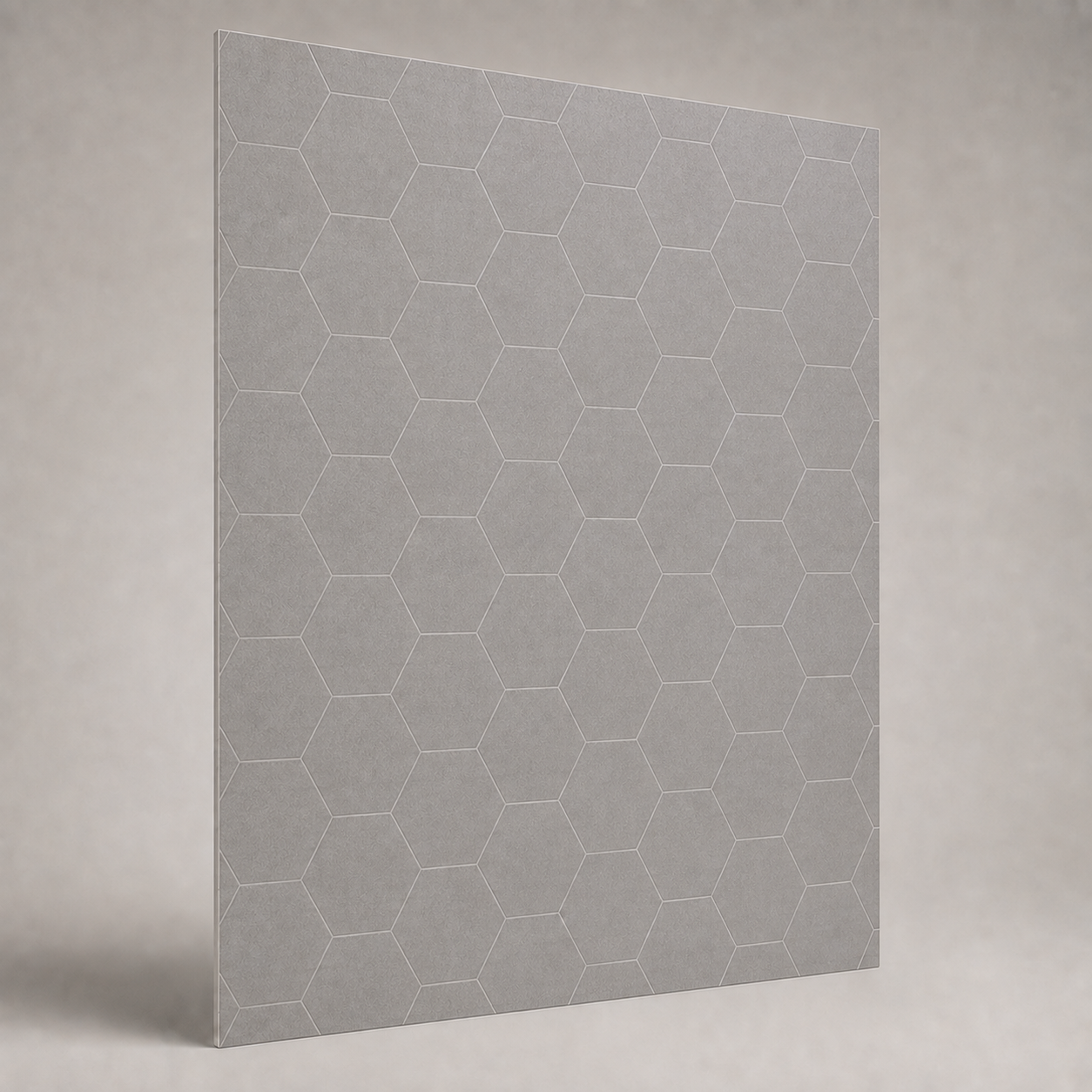 IMPACTPRO CALYX Mineral Grey Hexagon tile-effect hygienic wall cladding