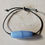 Thumbnail: Blue Lace Agate Leather Bracelet