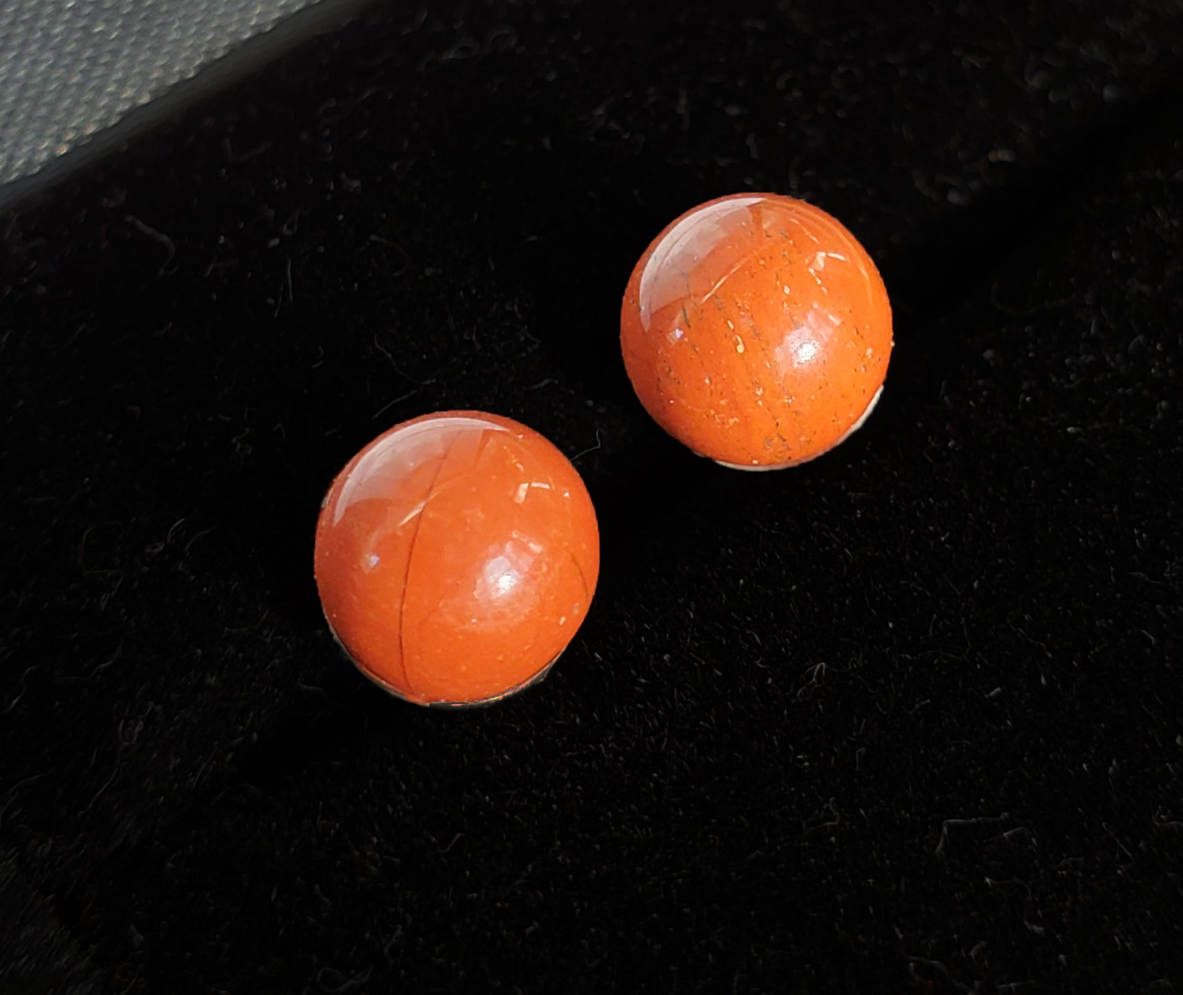 The Bodyguard - Red Jasper Post Earrings