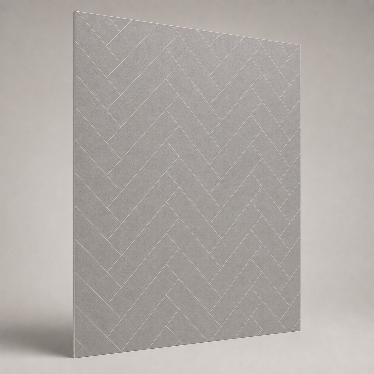 Full IMPACTPRO CALYX Mineral Grey herringbone hygienic wall cladding sheet
