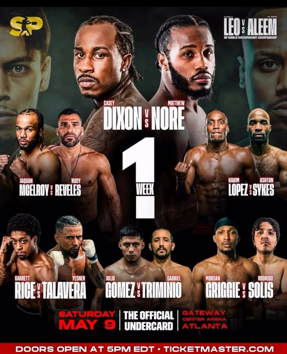 May 9th Undercard Event 