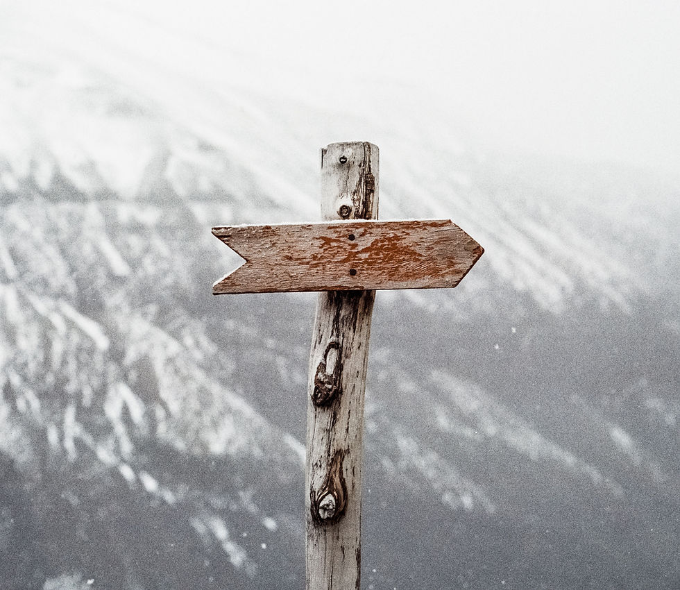 Wooden Arrow Sign