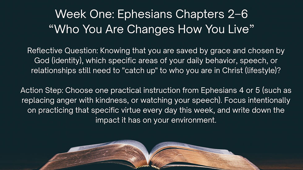 In the Word week one, July 2026