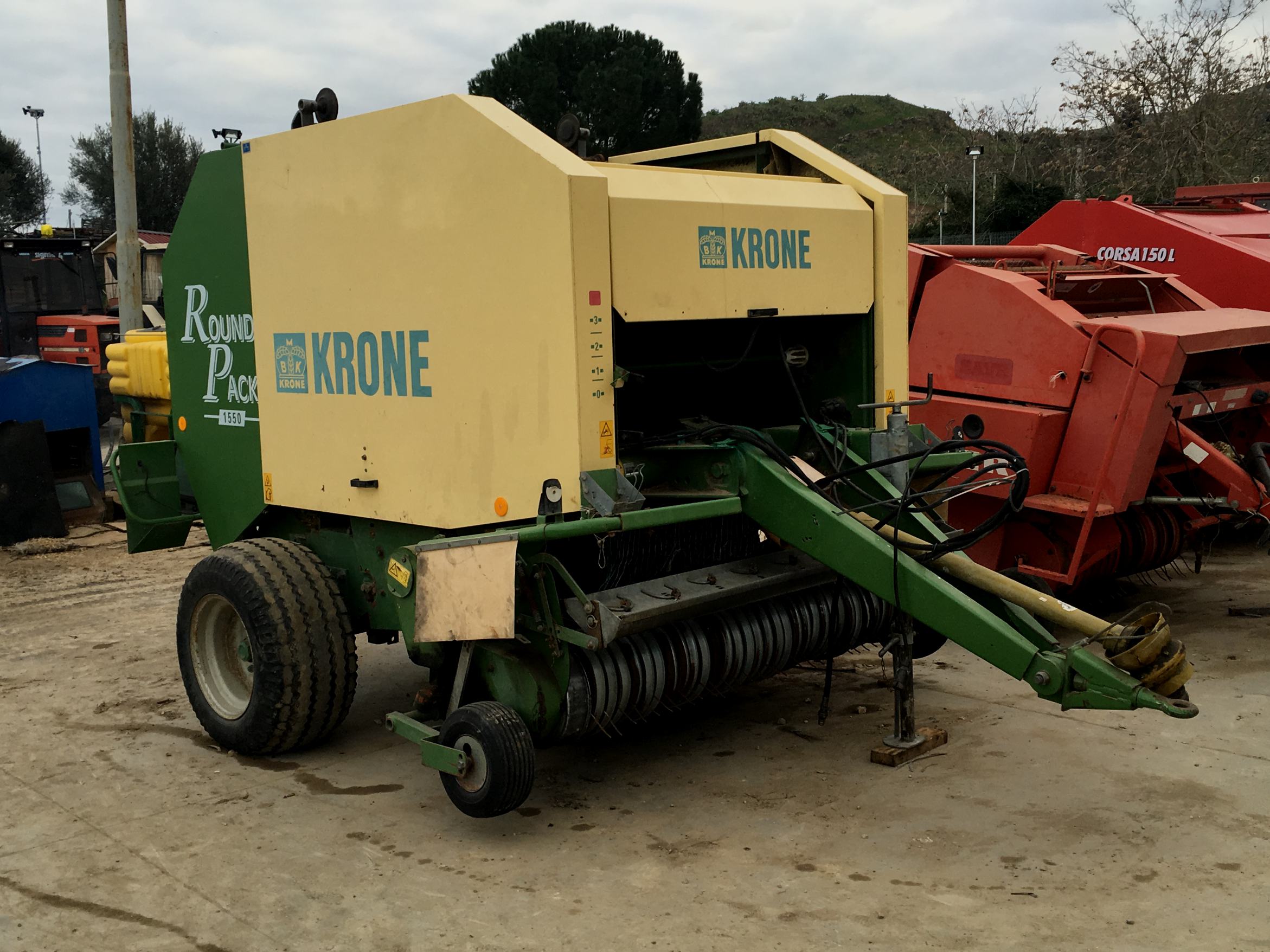 KRONE ROUND PACK 1550 MULTICUT Rotopressa Usata