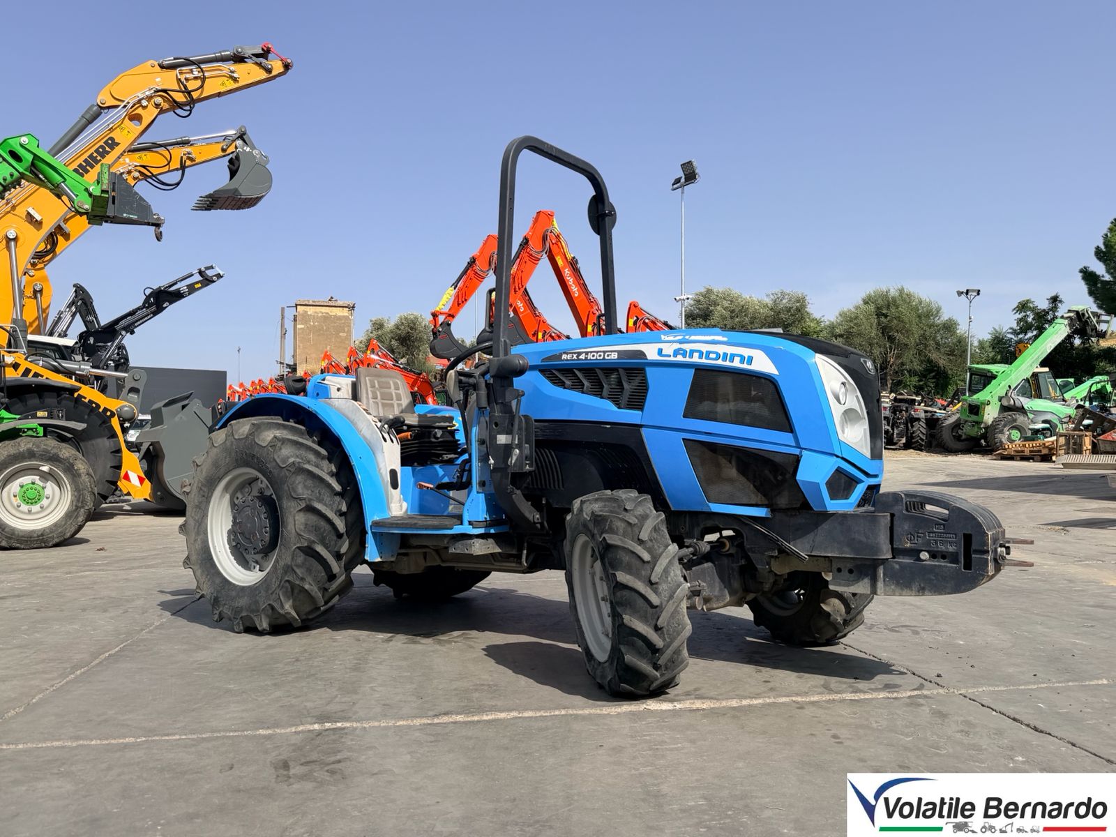 LANDINI REX 4-100 GB USATO – TRATTORE AGRICOLO GRAN BASSO ANNO 2021