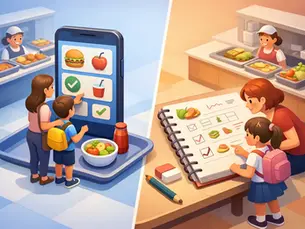 App dos pais vs agenda: o que muda na cantina