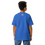 Thumbnail: Young person wearing a blue t-shirt with a small logo on the back.