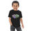 Thumbnail: Smiling child wearing black t-shirt with colorful graphic, portrait shot.