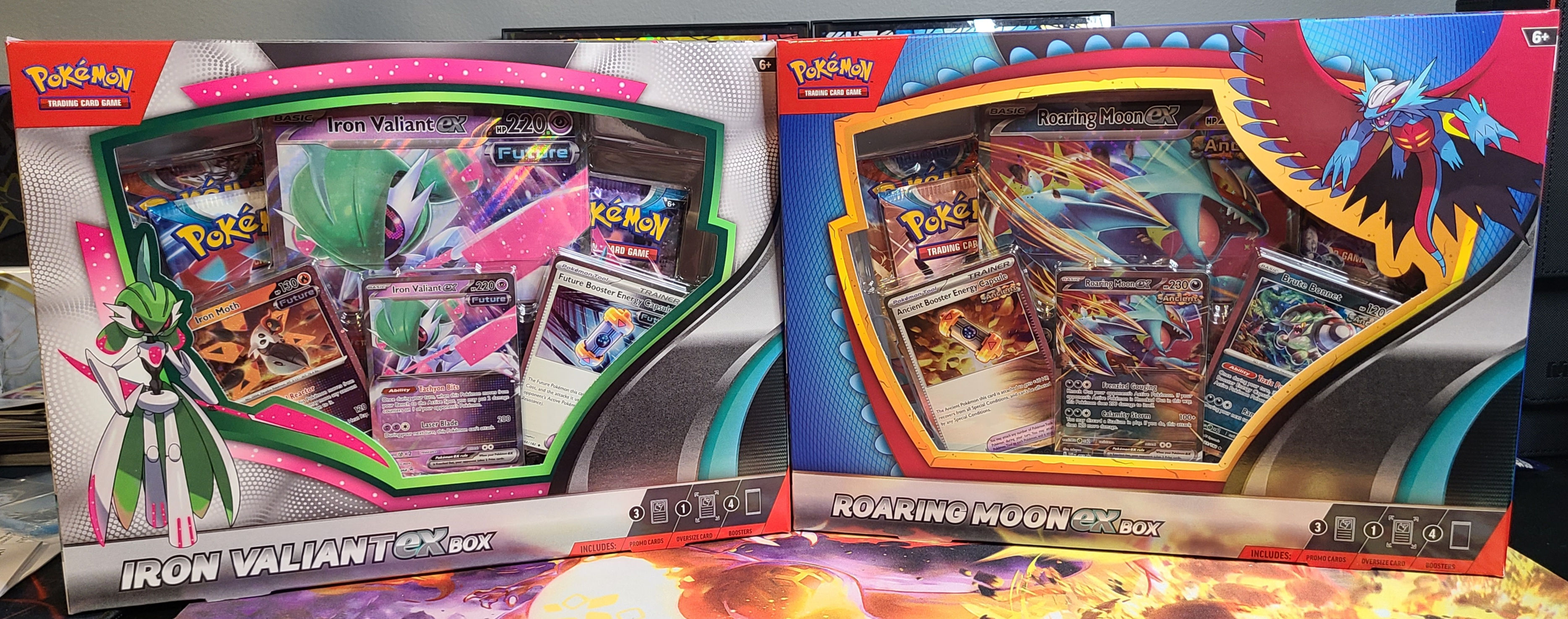 Roaring Moon and Iron Valiant EX Box