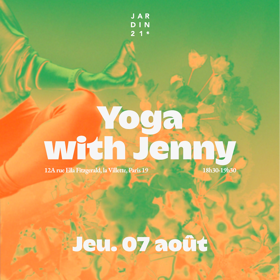 Yoga au Jardin21 ☘︎